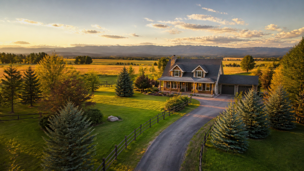 Acreage with open land near Calgary